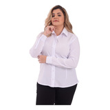 Camisete Manga Longa Plus Size Camisa Para Secretária