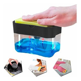 Dispenser Para Detergente Esponja 2 En 1 Cocina Jabon