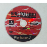 Jogo Metal Gear Solid 3 Subsistence Ps2 Loose Disco 2