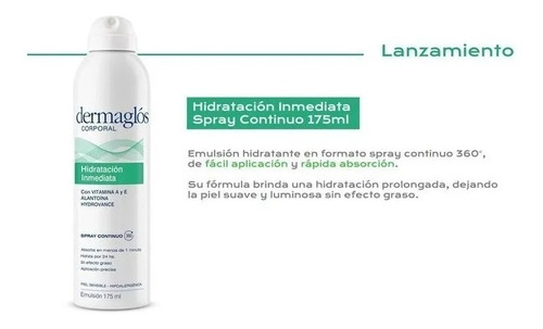 Dermaglos Corporal Hidratación Inmediata Emulsión 175ml