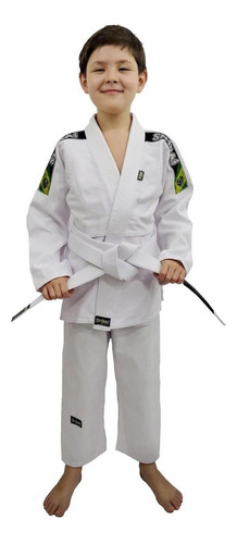 Kimono Shinai Jiu Jitsu Standart Infantil Branco