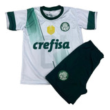 Kit Conjunto Camisa Infantil E Juvenil Do Time Palmeiras