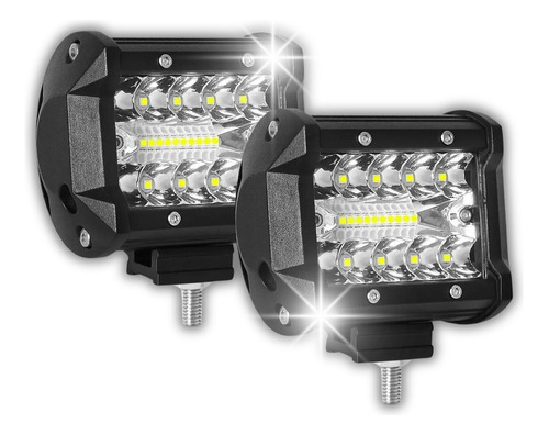 Juego Faros Auxiliar Reflector Camioneta 4x4 Led 60w Potente