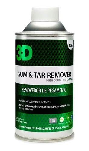 Gum & Tar Remover - Removedor De Brea Y Pegamento 250ml - 3d
