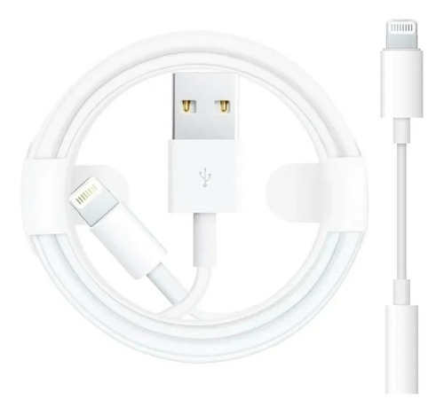Cable Y Adaptador Audífonos Compatible iPhone 8 X 11 12 Pro