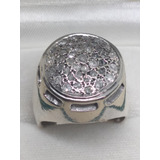 Anillo Vintage Para Hombre Plata Ley 925 Con Diamantes    