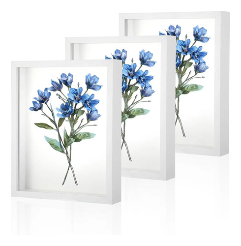 Vitrina De Marco De Fotos Shadow Box De 17x22cm, 3 Uds