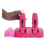 Termocera Base Dupla Toda Rosa + 2 Aquecedores Cera Roll-on