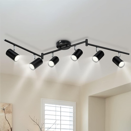 Gordnwe 6 Accesorios De Riel, Kit De Riel Led De Techo Negro