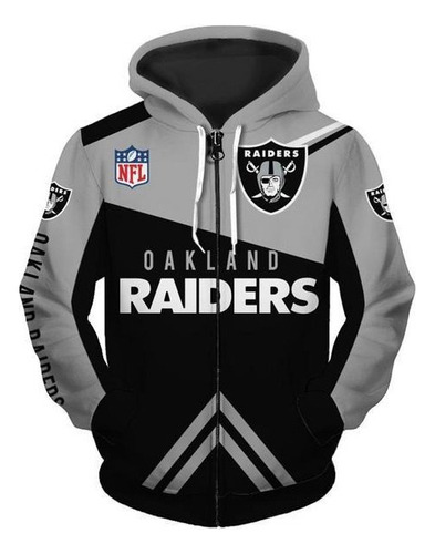 Sudadera Con Capucha De Rugby Nfl, Abrigo Con Cremallera