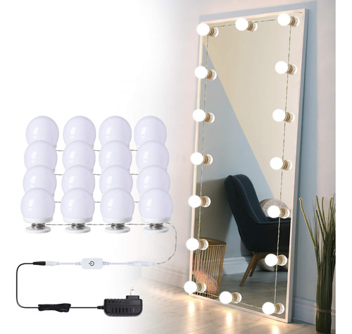 Antoten Hollywood Vanity Para Espejo, 16 Bombillas Led, Espe