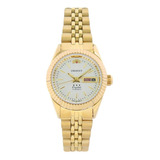 Relógio Orient Feminino Automático 559eb1x B1kx Dourado Cor Do Fundo Prata