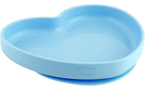 Chicco Easy Plate Plato De Silicona Azul Con Ventosa