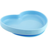 Plato De Silicona Azul Con Ventosa Chicco Easy Plate 102172 Color Celeste Easy Menu