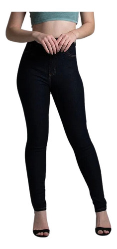 Calça Jeans Feminina Cintura Alta Elastano Levanta Bumbum 