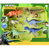 Dinosaurio X6 Dino Rex Triceratops Juguete Regalo Caja Niño