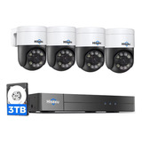 Hiseeu Sistema De Cámara De Seguridad De 5 Mp, H.265+ 8ch,.