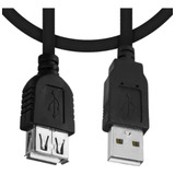 Cabo Usb Macho X Usb Femea 3 Metros 2.0 Com Filtro Cor Cabo Preto