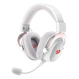 Headset Gamer Redragon Zeus Pro Sem Fio 2.4ghz 7.1 Rgb White