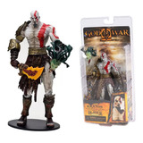 Action Figure God Of War Kratos Medusa Head Boneco 18cm