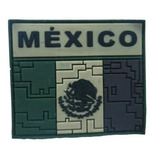 Parche Insignia Táctico Militar  Bandera México Pvc Full