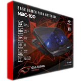 Suporte Base Notebook Nbc-100bk C3tech Gamer 4 Coolers Led 