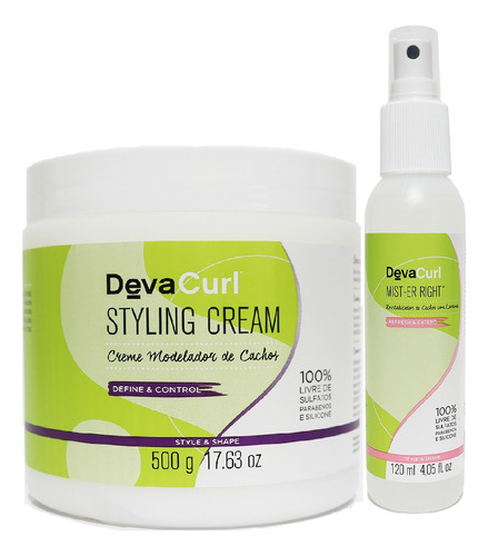 Deva Curl Mascara Styling Cream 500g E Mister Rignt 120ml