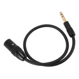 Cable De Sonido Estéreo Xlr A 1/4 Profesional De 6,35 Mm Y 3