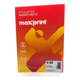 Etiqueta 6180 Ink/las 25,4x66,7mm 100fls Maxprint2
