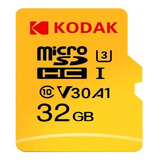 Cartão De Memoria Kodak Sdhc Uhs-i U3 V30 A1 100mbs 4k 32 Gb