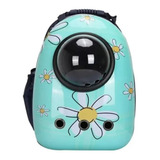 Mochila Tipo Capsula Para Mascota - Diseño Floral