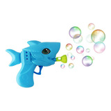 Pistola Lanzador De Agua Tiburón Piscina  + Liquido Jabonoso