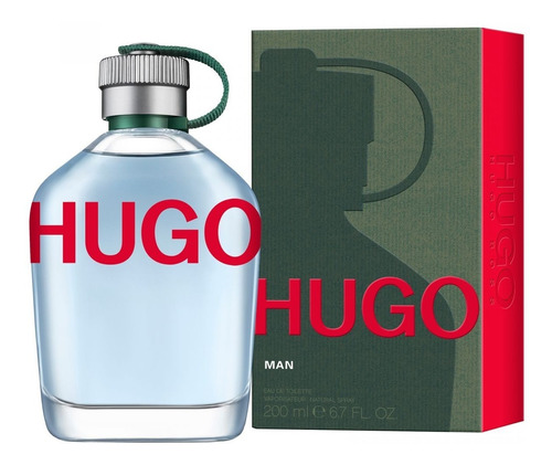 Hugo Man ( Verde ) 200ml Masculino + Amostra De Brinde