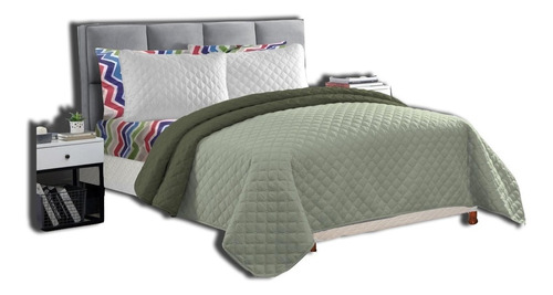 Combo Somier Piero Espuma Alta Densidad Ropa Cama Almohadas