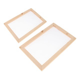 Marco Rectangular De 2pcs Con Para El Papel Que Recicla La