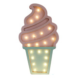 Lámpara Infantil Led/ Lámpara Helado/ Velador A Pilas