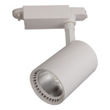 Lampara Spot Led Cob 30w Cuerpo Blanco Luz Blanca Para Riel