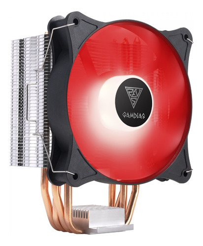 Cooler Processador Gamdias Boreas Vermelho 120mm Intel-amd