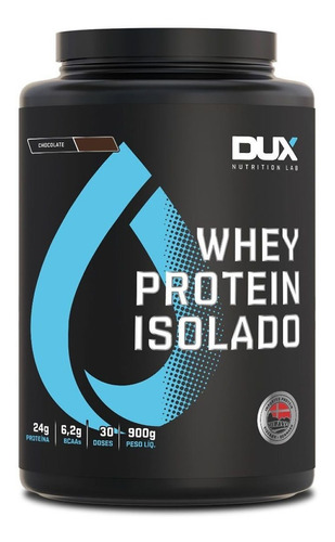 Suplemento Em  Pó Dux Nutrition  Whey Protein Isolado Proteína Sabor  Chocolate Em Pote De 900g