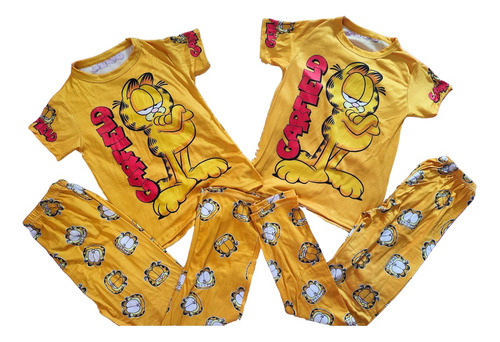 Pijama Duo Garfield Pareja Brush Dama Caballero Novios 14 Fe