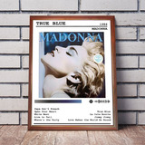 Madonna Poster Album True Blue En Cuadro Para Colgar
