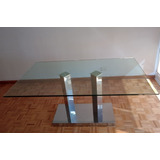 Mesa De Vidrio Rectangular