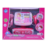 Caja Registradora Fashion Con Luz Y Sonido Acc Tm1 7193 Ttm Color Rosa