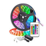 Tira Luces Led Kit Completo Rgb 5050 Control Remoto Envios