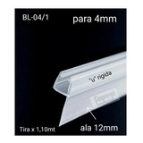 Burlete Para Mampara Y Vidrio Blindex De 4mm(tirax1,10mt)