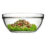 Tazón Bowl Ensaladera De Vidrio Para Cocina 5.5 L Color Transparente