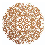 Mandala Decoração De Parede 30cm Em Mdf Crú. Mod - Mdm006