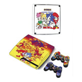 Skin Personalizado Para Ps3 Slim Sonic *elige Tu Diseño*