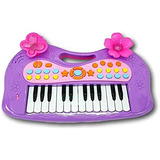 Piano Infantil De Juguete Enjoy Con 24 Teclas Morado 
