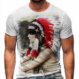 Camiseta Indigena Indio India Apache Cocar 11 A